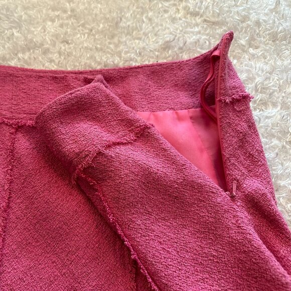 🌷Y2K🌷W.D.N.Y. Silk Lined Pink Barbiecore Skirt Women's Size 10 - Picture 9 of 12